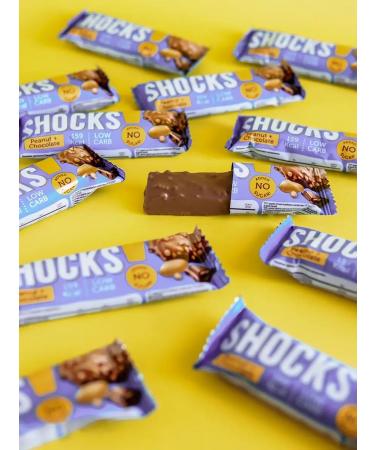 SHOCKS Bangs without sugar arachis 12pcs 35 grams - Buy Online on GoSupps.com