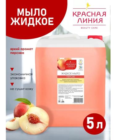 The world of cosmetics Liquid soap peach 5 l