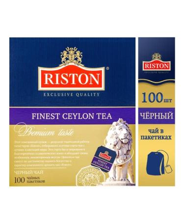 Tea Black Riston Finest Ceylon 100 PAK 1.5 g - Buy Online on GoSupps.com