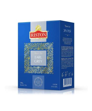 Black tea with bergamot Riston Earl Gray 200 g - Buy Online on GoSupps.com