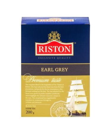 Black tea with bergamot Riston Earl Gray 200 g - Buy Online on GoSupps.com
