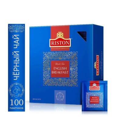RISTON Black tea in bags 100 pcs English Breakfast - Buy Online on GoSupps.com