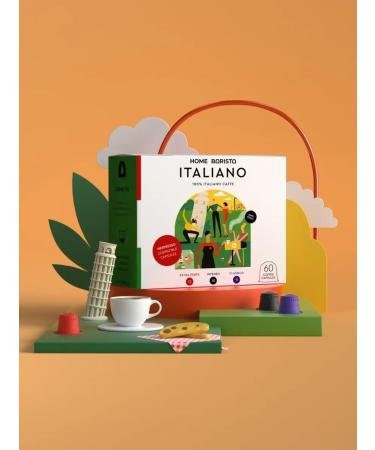 HOME BARISTA Coffee capsule Nespresso format 60 pcs. "Italiano" - Buy Online on GoSupps.com