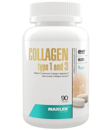 maxler Collagen 1 and 3 of type with vitamin C for joints and skin 90 tab - Buy Online on GoSupps.com