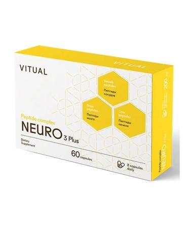VITUAL LABORATORIES Neuro 3 Plus Peptides Havinson Complex for the brain and central nervous system