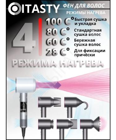ITASTY EVERYTHING FOR HER Hair hair dryer with nozzles powerful female - Buy Online on GoSupps.com