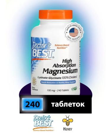 Doctor's Best High Absorption Magnesium (Magnesium) 240t Doctor Best