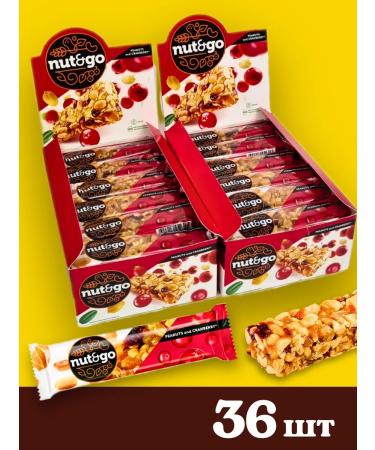 KDV Baton with peanuts and cranberry Nut and Go 36pcs