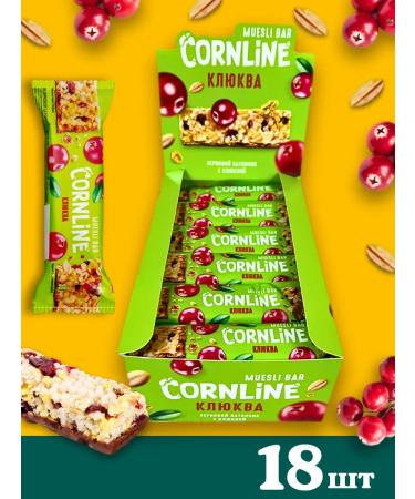 KDV Cornline Baton from whole cereals and with a cranberry 18pc of 30g