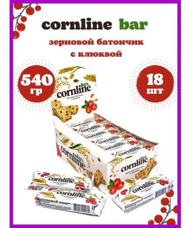 KDV Cornline Baton from whole cereals and with a cranberry 18pc of 30g - Buy Online on GoSupps.com