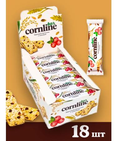 KDV Cornline Baton from whole cereals and with a cranberry 18pc of 30g - Buy Online on GoSupps.com