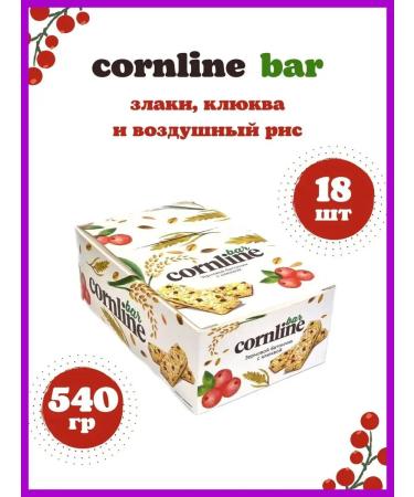 KDV Cornline Baton from whole cereals and with a cranberry 18pc of 30g - Buy Online on GoSupps.com