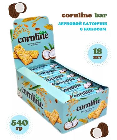 KDV Bars with coconut Cornline 18 pcs 30 g - Buy Online on GoSupps.com