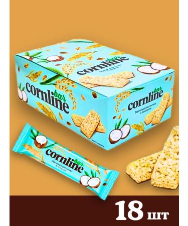 KDV Bars with coconut Cornline 18 pcs 30 g - Buy Online on GoSupps.com