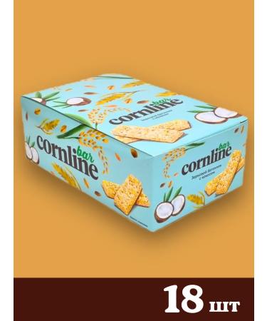 KDV Bars with coconut Cornline 18 pcs 30 g - Buy Online on GoSupps.com