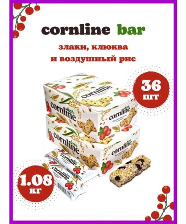 KDV Cornline bar of solid cereals and with a cranberry 36 pcs 30g - Buy Online on GoSupps.com