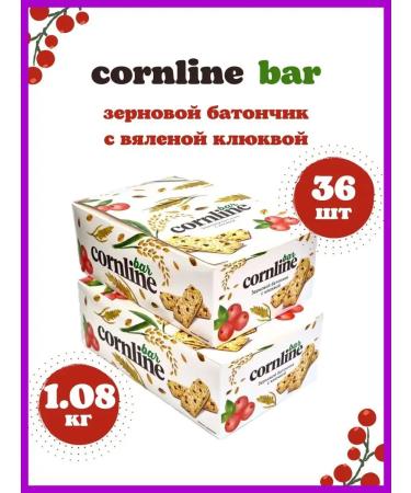 KDV Cornline bar of solid cereals and with a cranberry 36 pcs 30g - Buy Online on GoSupps.com