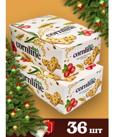 KDV Cornline bar of solid cereals and with a cranberry 36 pcs 30g - Buy Online on GoSupps.com