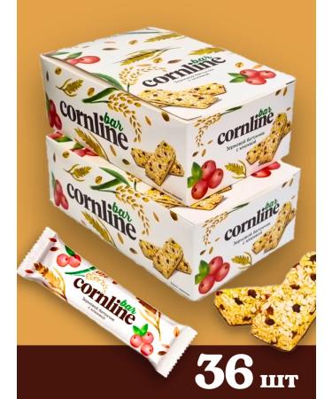 KDV Cornline bar of solid cereals and with a cranberry 36 pcs 30g - Buy Online on GoSupps.com