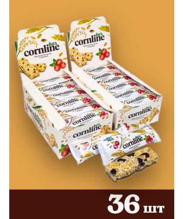 KDV Cornline bar of solid cereals and with a cranberry 36 pcs 30g - Buy Online on GoSupps.com