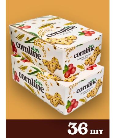 KDV Cornline bar of solid cereals and with a cranberry 36 pcs 30g - Buy Online on GoSupps.com