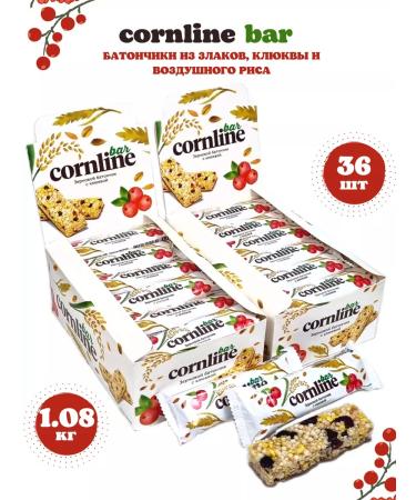 KDV Cornline bar of solid cereals and with a cranberry 36 pcs 30g - Buy Online on GoSupps.com