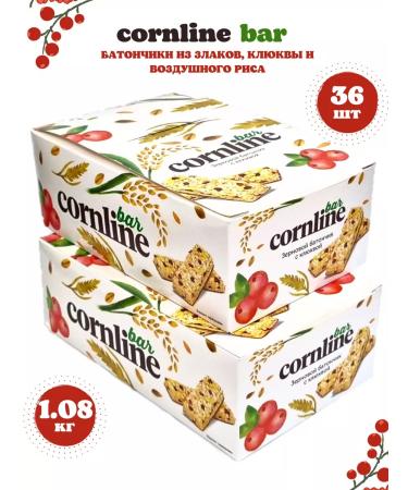 KDV Cornline bar of solid cereals and with a cranberry 36 pcs 30g - Buy Online on GoSupps.com