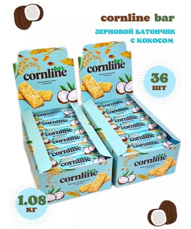 KDV Baton with coconut Cornline 36 pcs 30 g - Buy Online on GoSupps.com