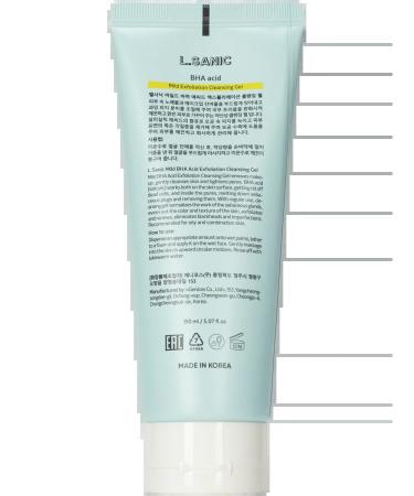 LSANIC Gel for washing the face with bha acids Korea L Sanik - Buy Online on GoSupps.com