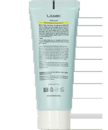 LSANIC Gel for washing the face with AHA acids Korea L Sanik - Buy Online on GoSupps.com