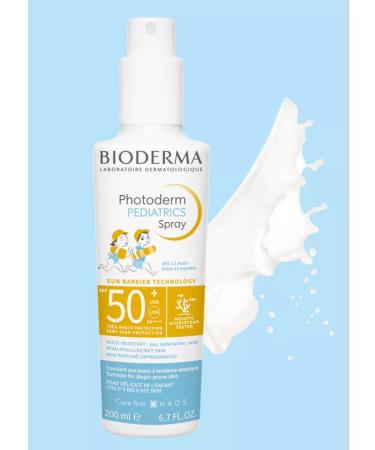 Bioderma Sunscreen children's spray PhotoDerm Pediatrics SPF50+ - Buy Online on GoSupps.com