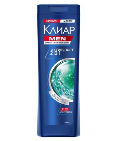 clear Hair shampoo against dandruff 2B1 Male 400ml