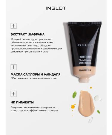INGLOT Beautifier Tonal base moisturizing No. 102 30 ml - Buy Online on GoSupps.com