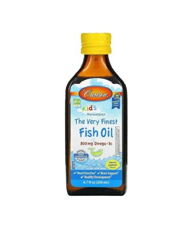 Carlson Labs Best fish oil children's omega 3 800 mg 200 ml