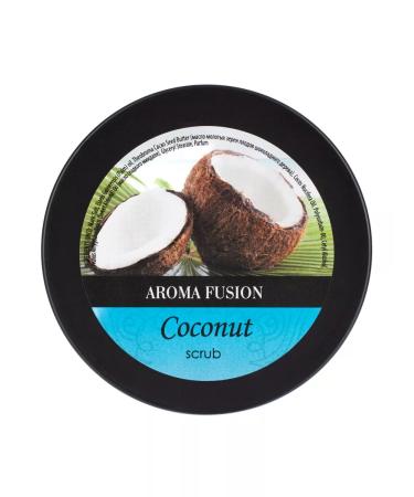 AROMA FUSION Body scrub anti -cellulite salt coconut 150ml - Buy Online on GoSupps.com