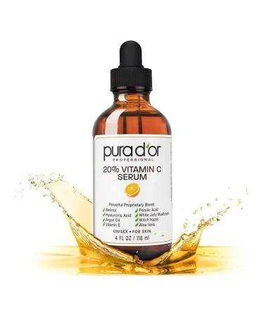 PURA D'OR Professional serum with vitamin C 20% 118 ml - Buy Online on GoSupps.com