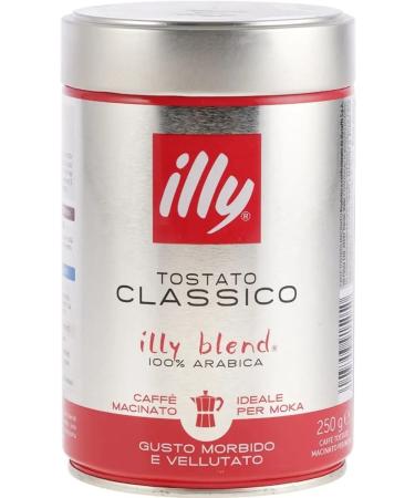 Coffee ground illy Moka Classico 250g - Buy Online on GoSupps.com