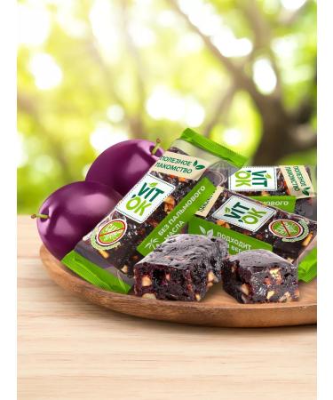 VITok Healthy candidate-Baton without sugar prunes and nuts 400g - Buy Online on GoSupps.com
