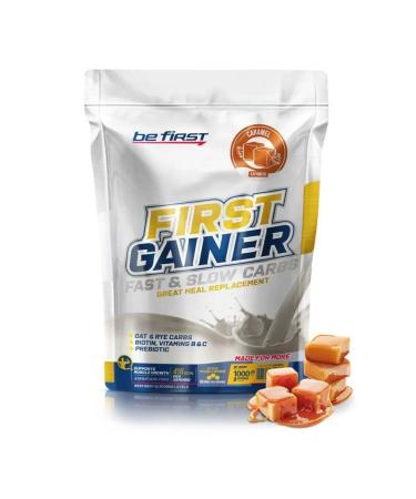Be First Gainer Fast and Slow Carbs 1000 g caramel - Buy Online on GoSupps.com