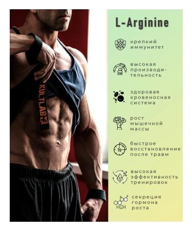 KultLab L-Arginine amino acid 750 mg - Buy Online on GoSupps.com