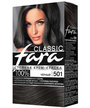 Fara Classic Classic Cream-color hair tone 501 black 115ml 10 pcs - Buy Online on GoSupps.com