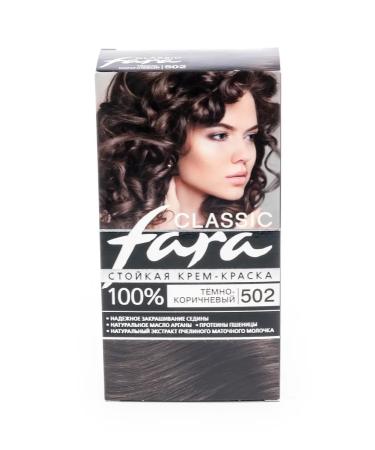 Fara Classic Classic hair dye 502 dark brown 115ml 10 pcs - Buy Online on GoSupps.com