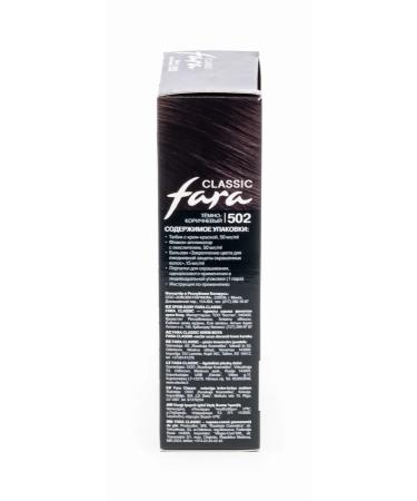 Fara Classic Classic hair dye 502 dark brown 115ml 10 pcs - Buy Online on GoSupps.com