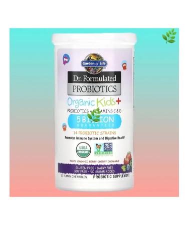 Garden of Life Organic probiotics for children 30 pcs - Buy Online on GoSupps.com