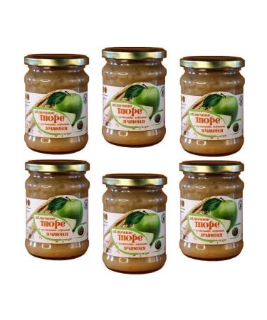 M-CONS Apple puree with barley grains. 6 cans of 260 g