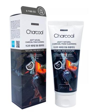 Jigott Foam for washing with coal 180 ml - Buy Online on GoSupps.com