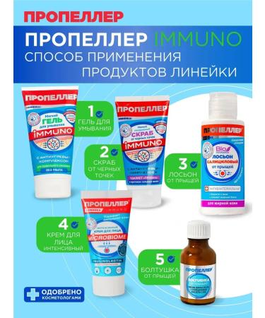 PROPELLER Salicylic facial skeleton from acne 100 ml (2 pcs) - Buy Online on GoSupps.com