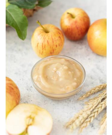 M-CONS Apple puree with solid barley grains 260 g - Buy Online on GoSupps.com