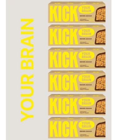 KICK YOUR ENERGY Useful chocolate bars without sugar 6x45 gr