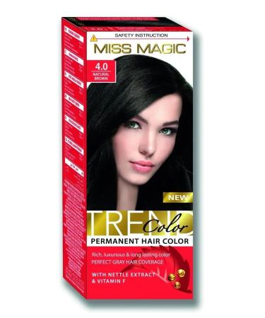 Miss Magic Trend color dye d hair 4.0 Natural brown